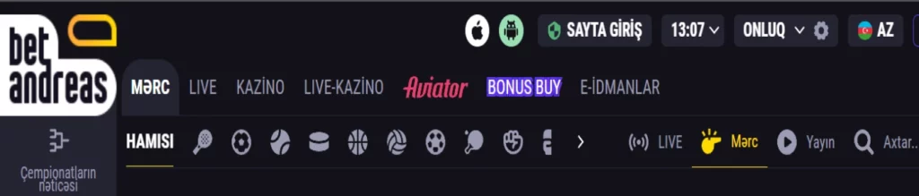 Betandreas qeydiyyat zamanı 50-ə qədər free spin